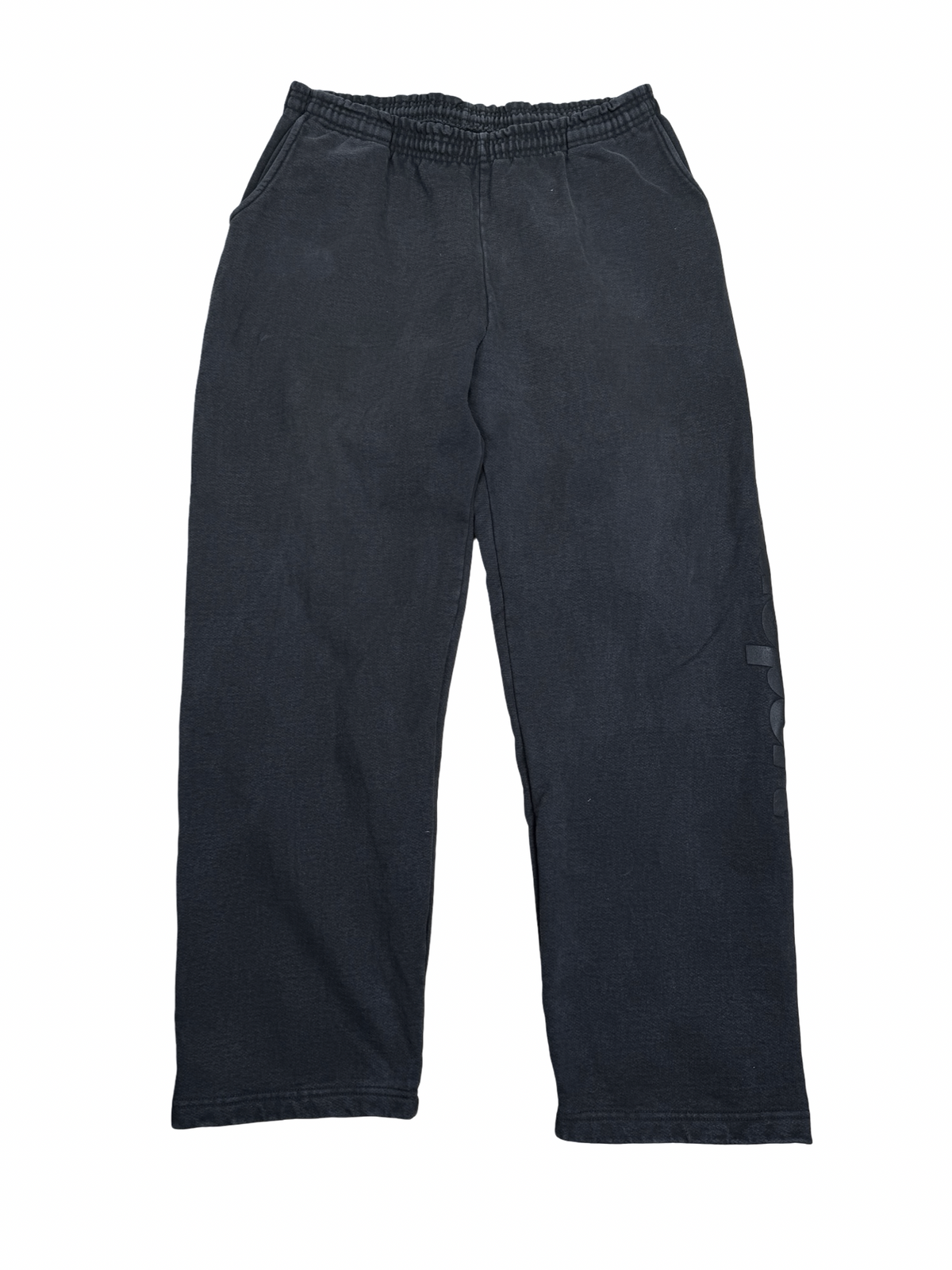 Metta þvegnar svartar joggingbuxur XL