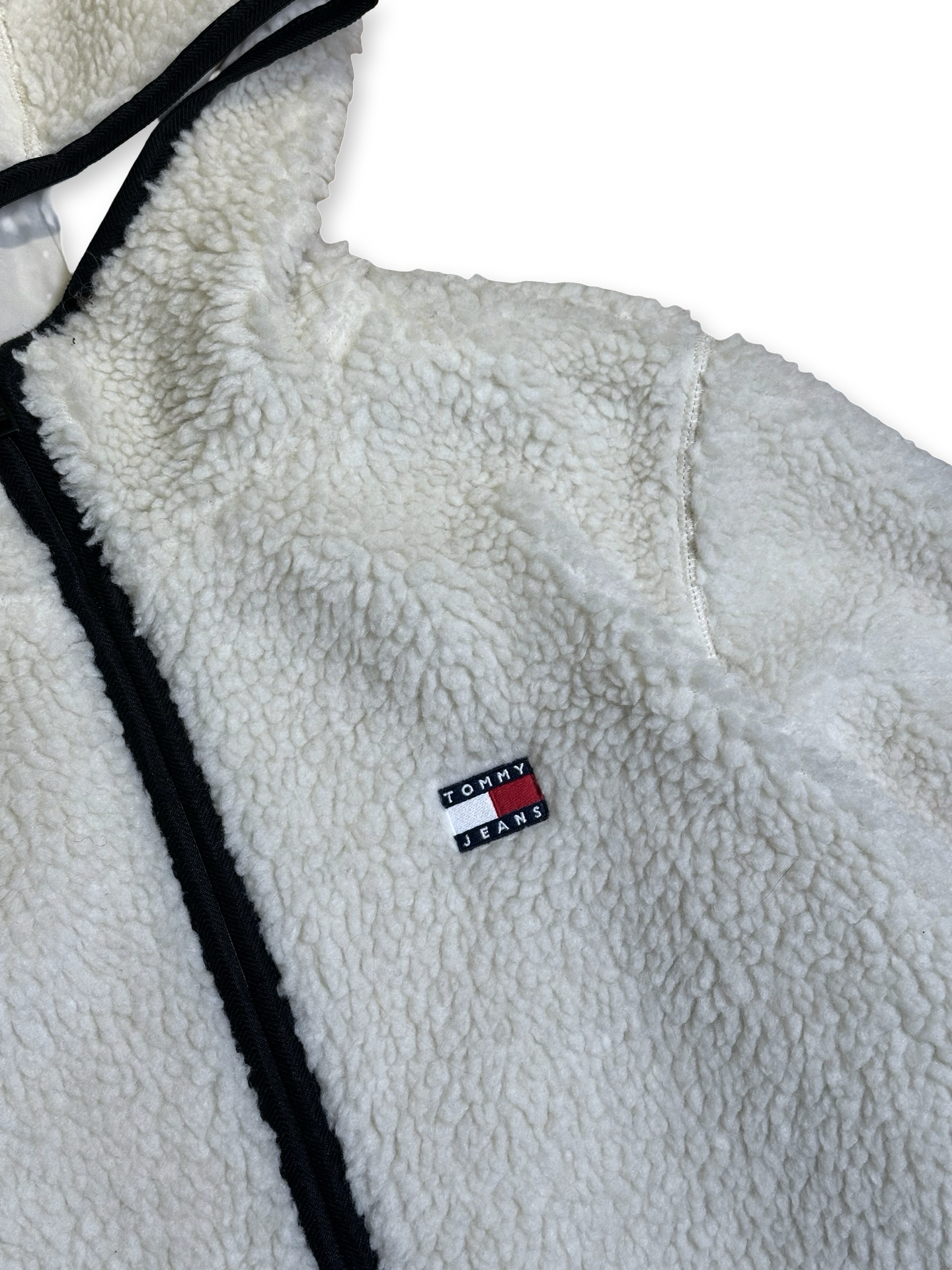 Tommy Jeans sherpa fleece hoodie M