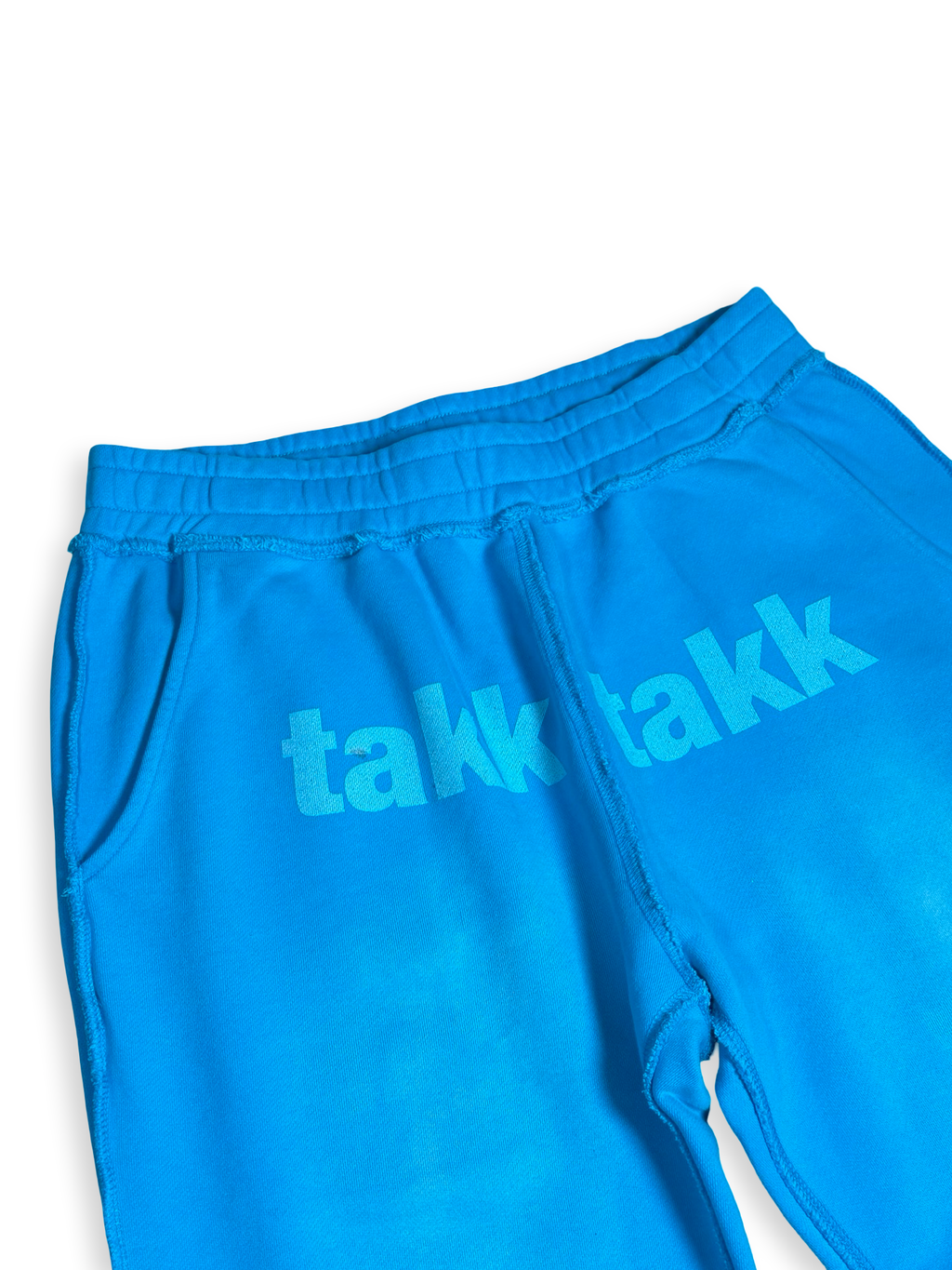 Takk Takk bláar joggingbuxur L