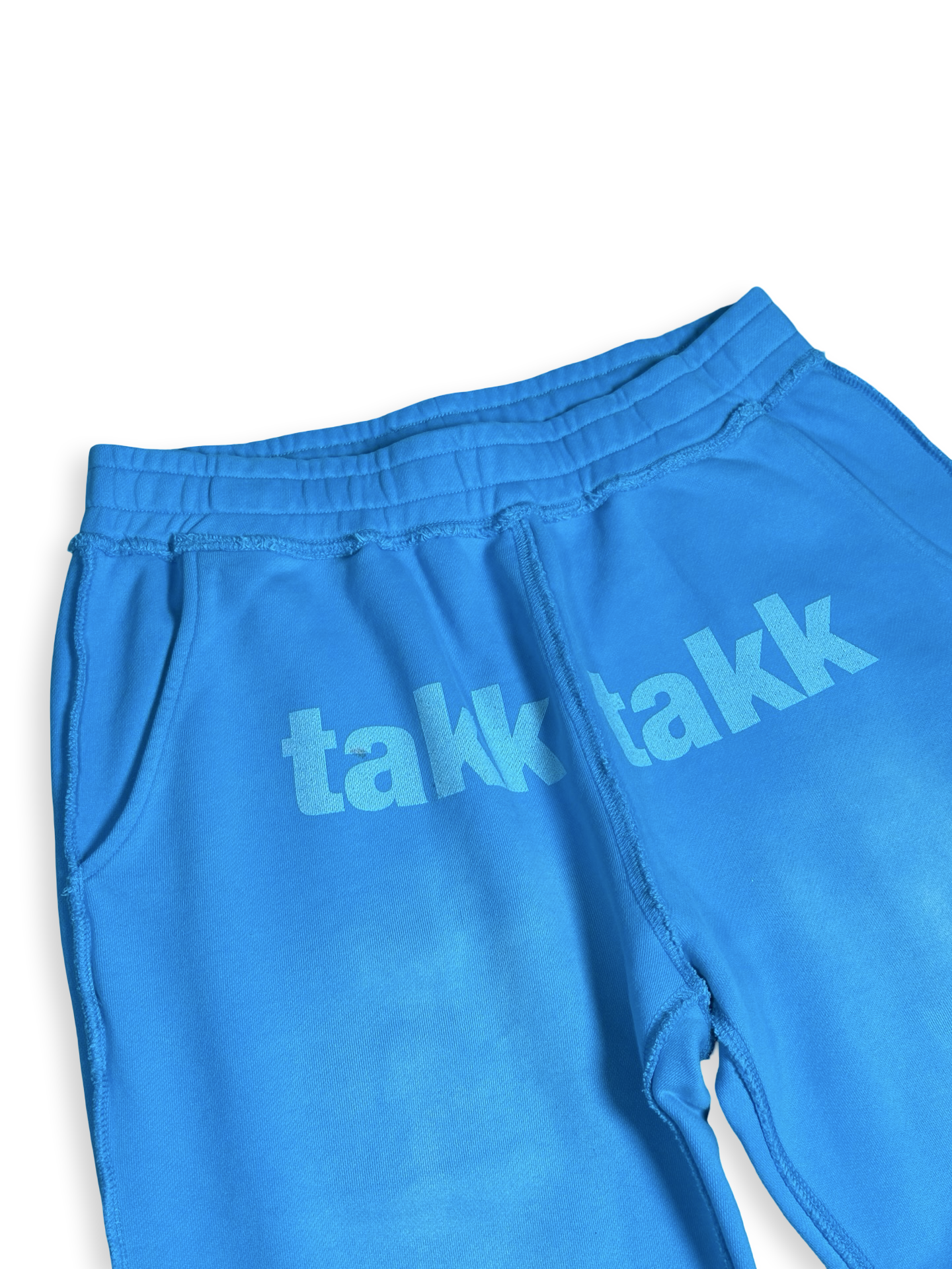 Takk Takk bláar joggingbuxur L
