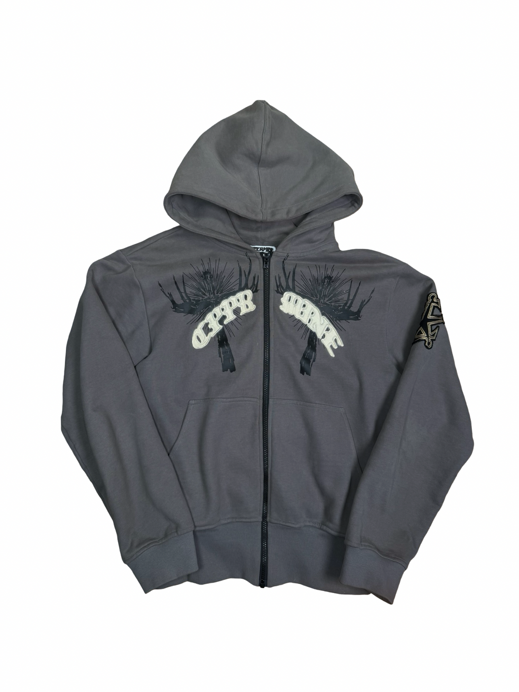 Coppermine zip-up hettupeysa