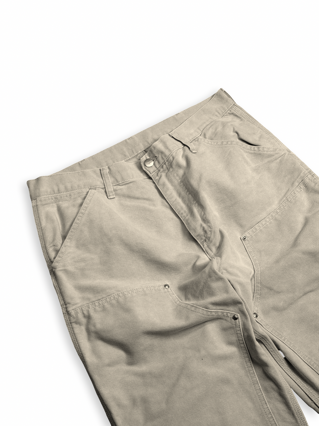 Carhartt double knee buxur beige 32/32