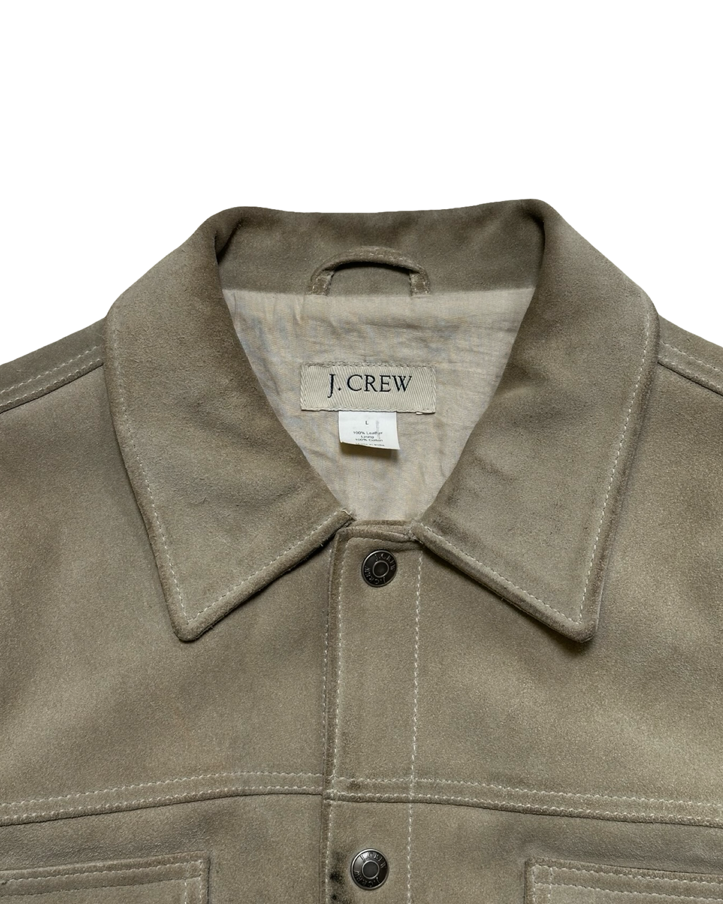 J-Crew suede leðurjakki L