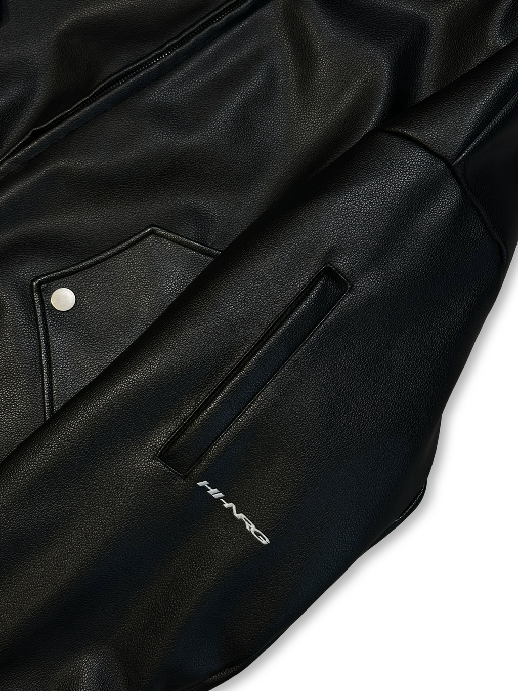 Reversible cropped Hi-NRG fur/pleður bomberjakki M