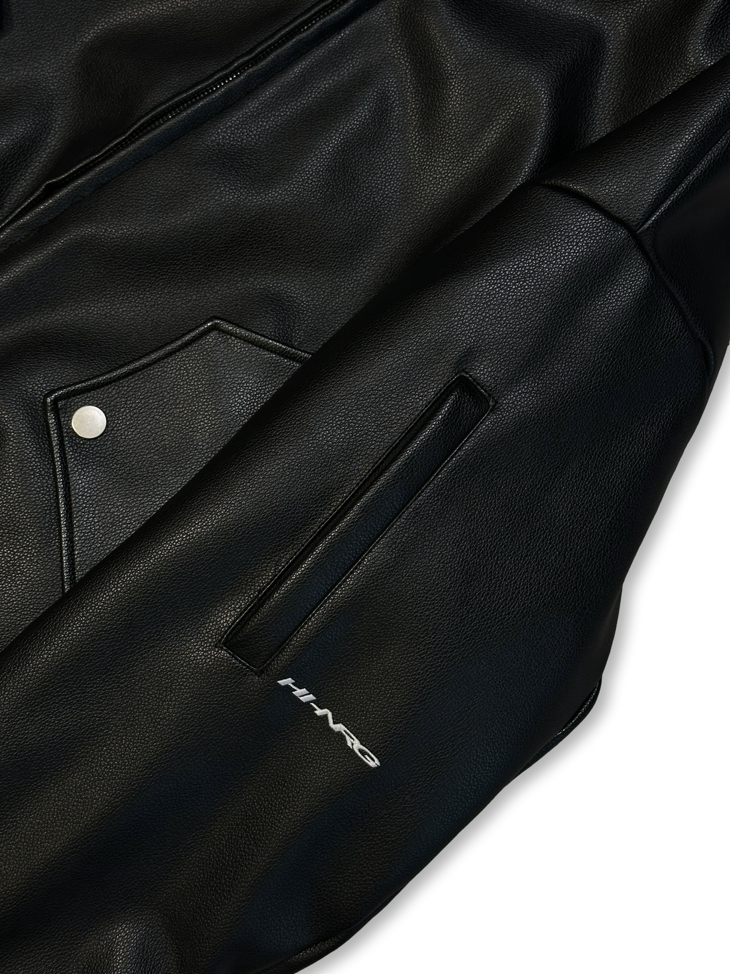 Reversible cropped Hi-NRG fur/pleður bomberjakki M