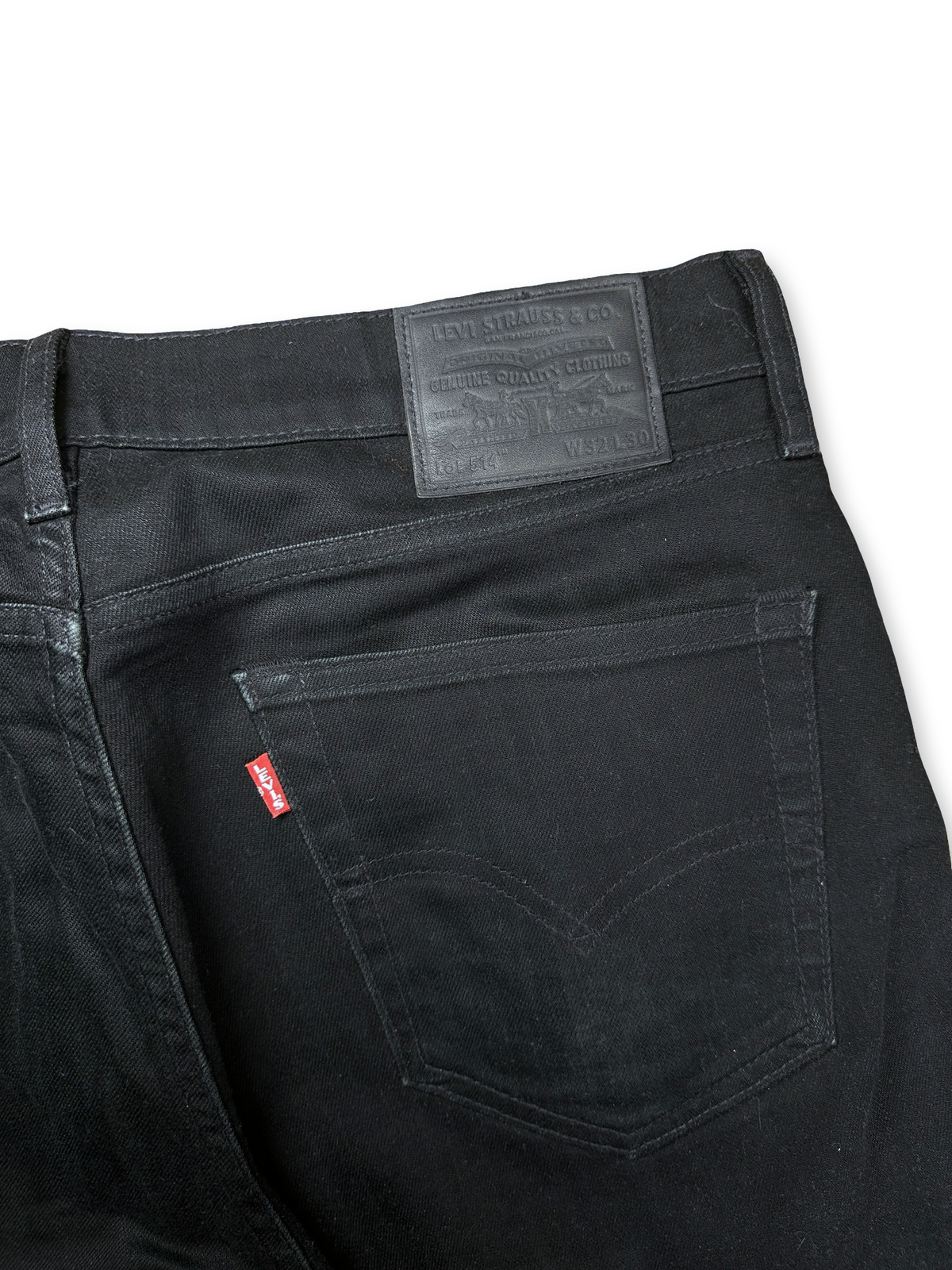 Levi's 514 straigh fit buxur svartar 32/30