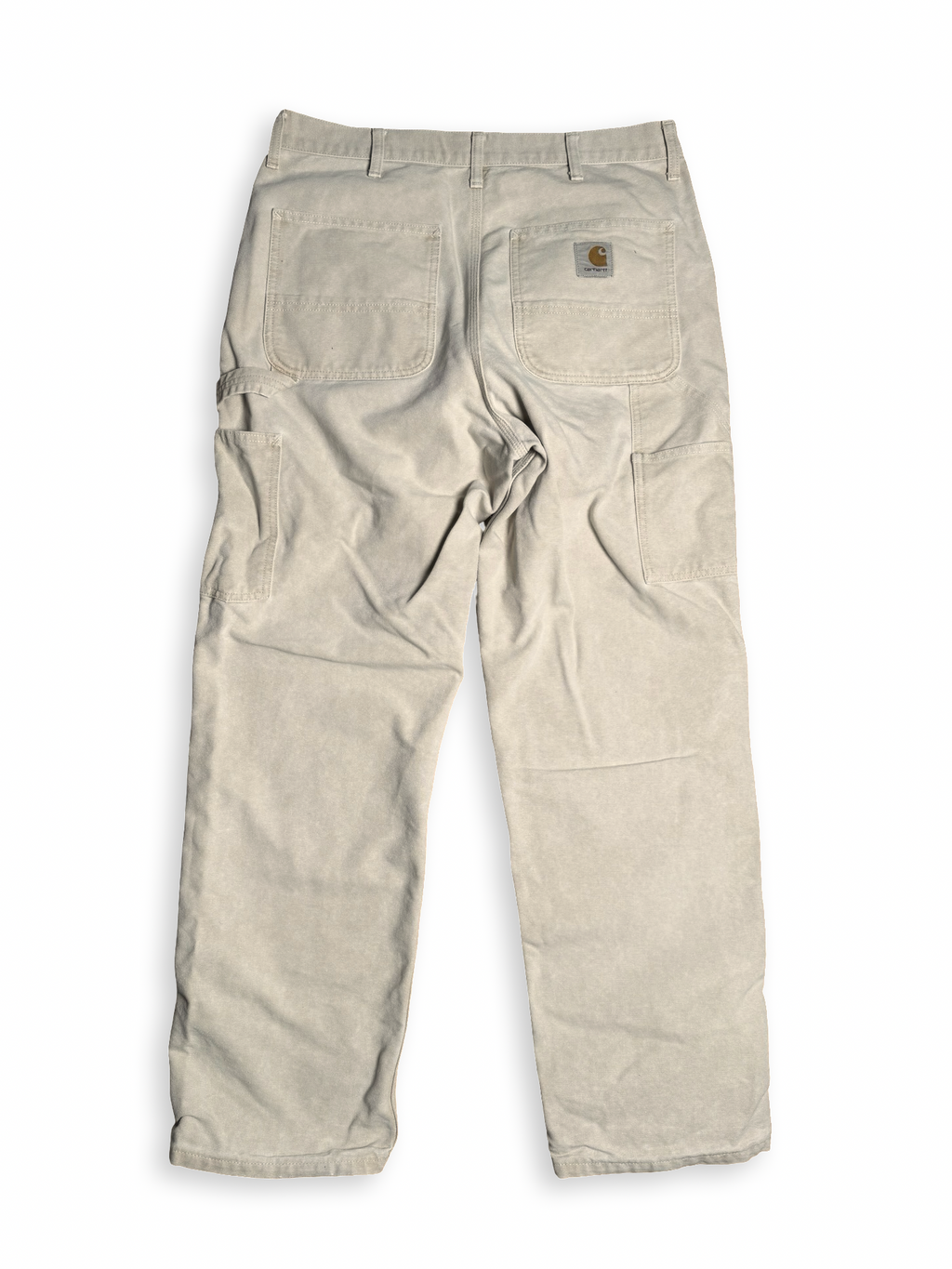 Carhartt double knee buxur beige 32/32