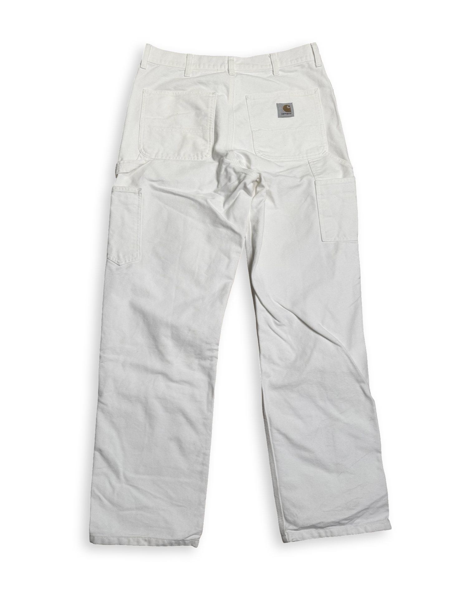 Carhartt double knee hvítar buxur 32/32