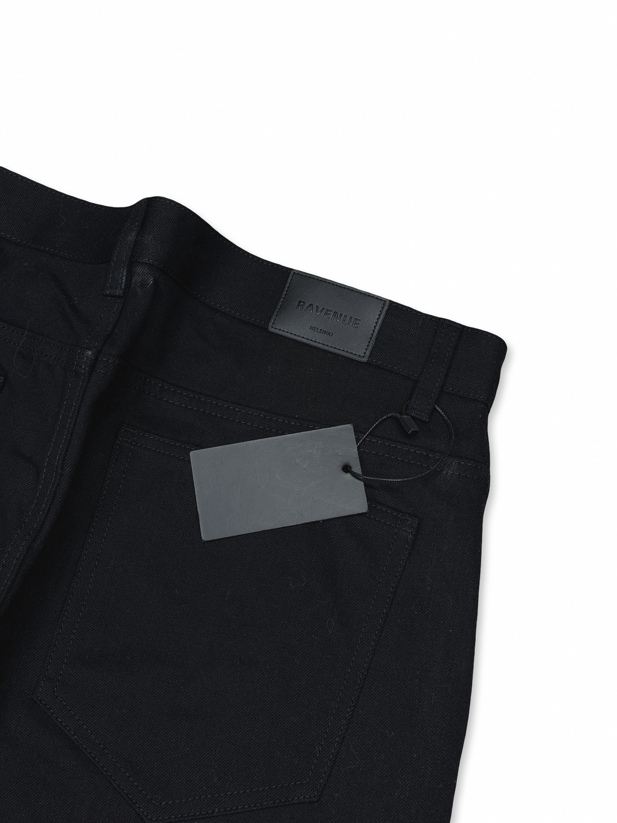 Revenue Helsinki svartar loose-bootcut gallabuxur L