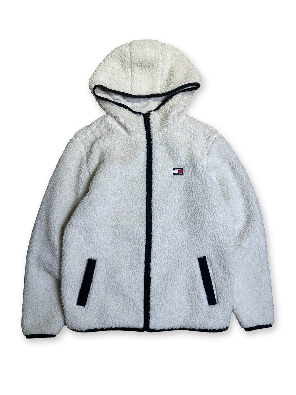 Tommy Jeans sherpa fleece hoodie M