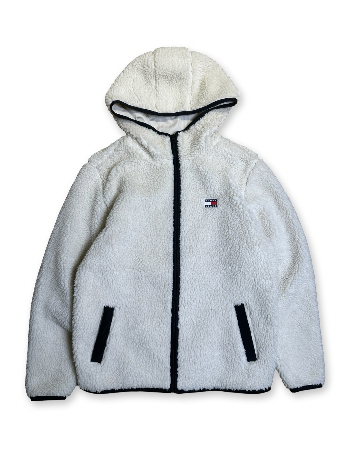 Tommy Jeans sherpa fleece hoodie M