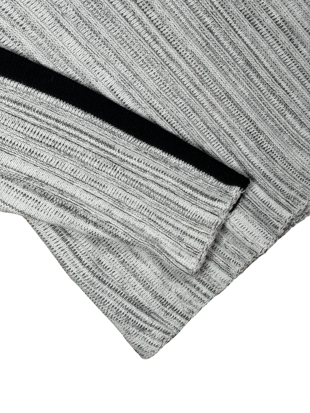 Grá slim-fit knit peysa M