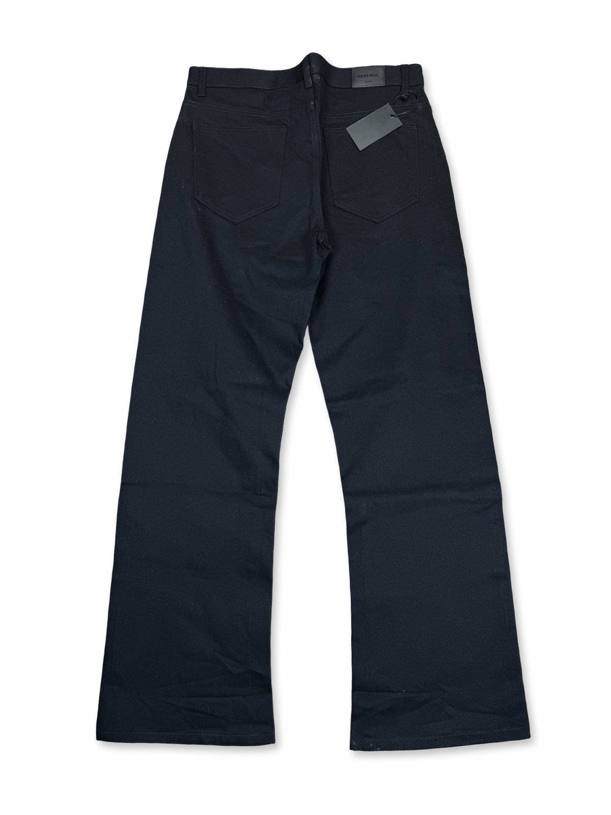 Revenue Helsinki svartar loose-bootcut gallabuxur L