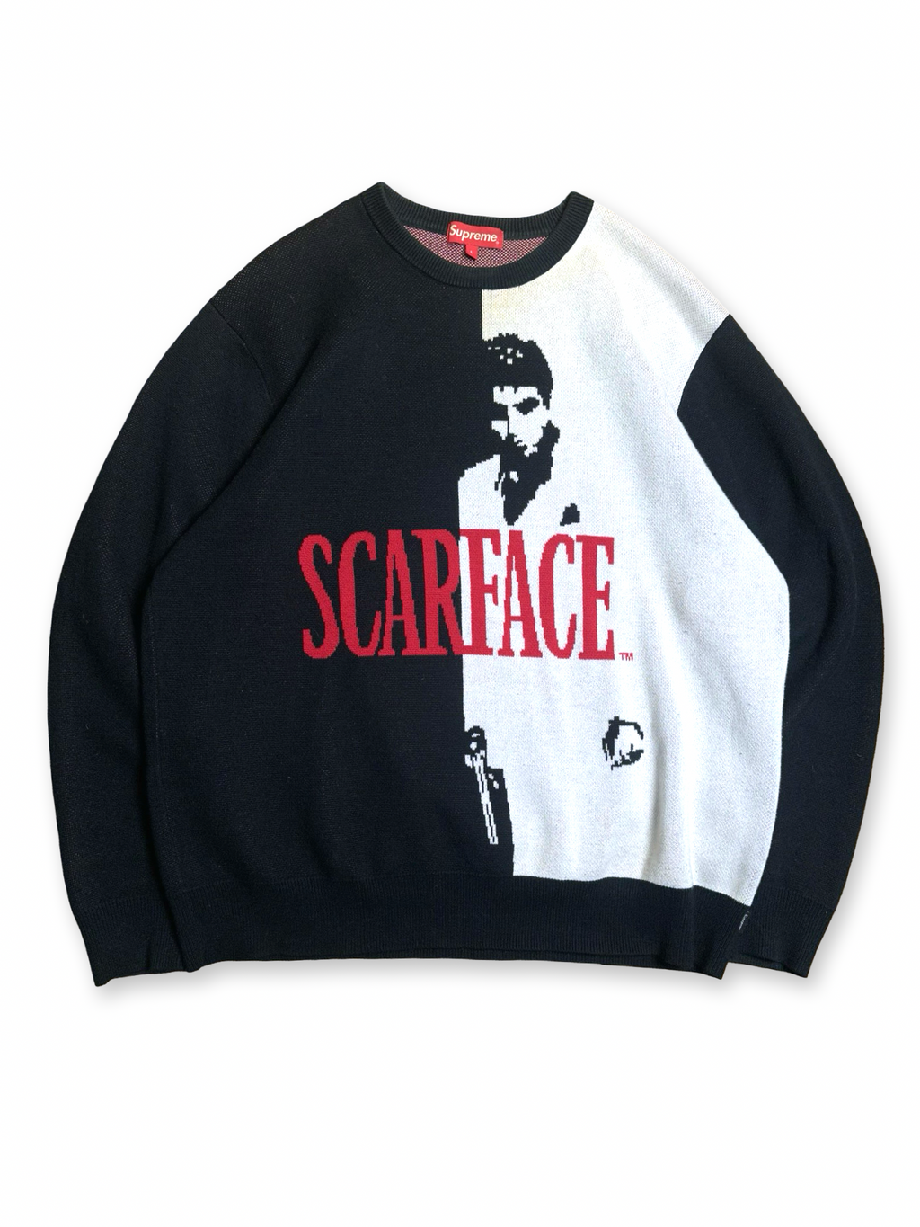 Supreme Scarface knit peysa