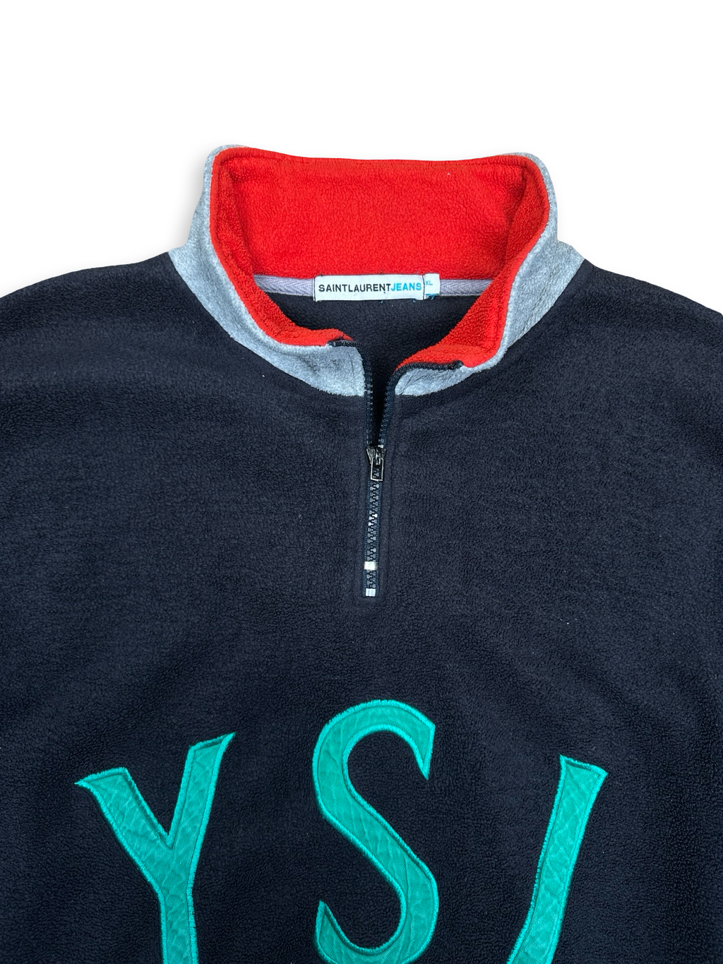 Vintage YSL fleece peysa XL