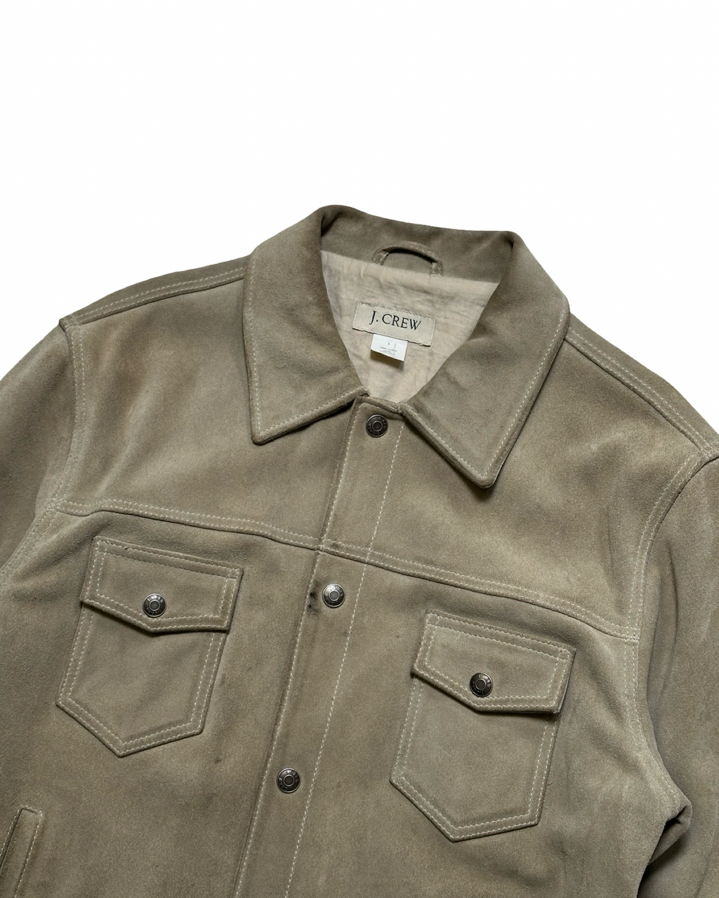 J-Crew suede leðurjakki L