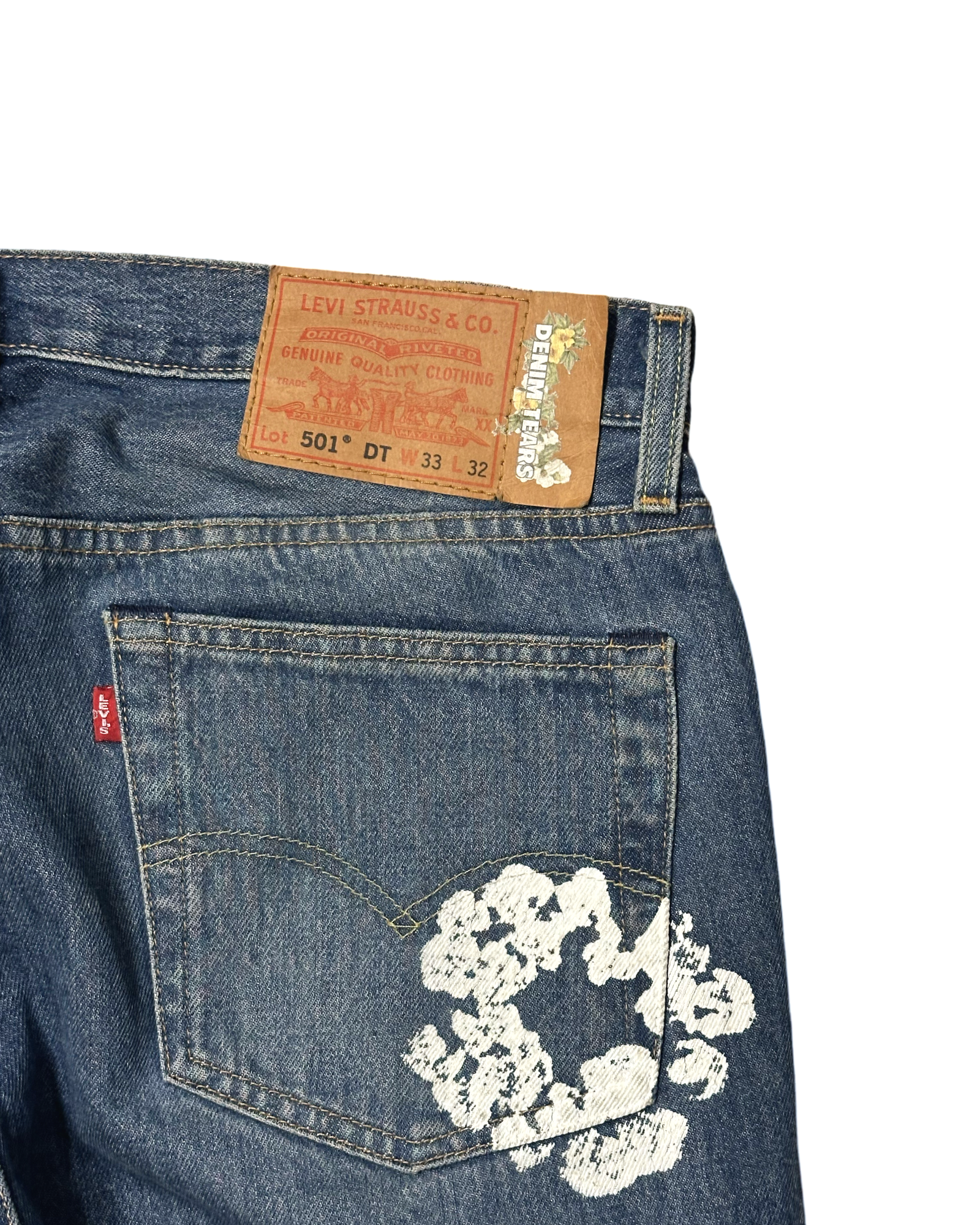 Levi’s Denim Tears 501 gallabuxur stærð 33/32 condition: 9,9/10