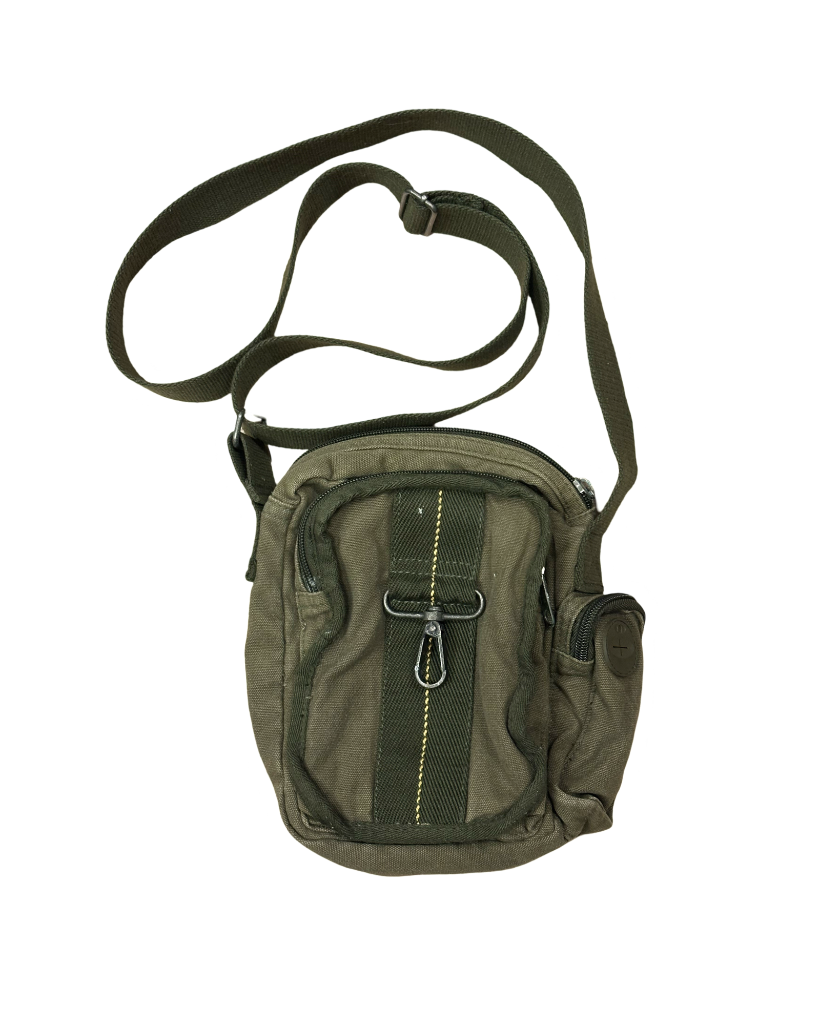 vintage army hliðartaska O/S