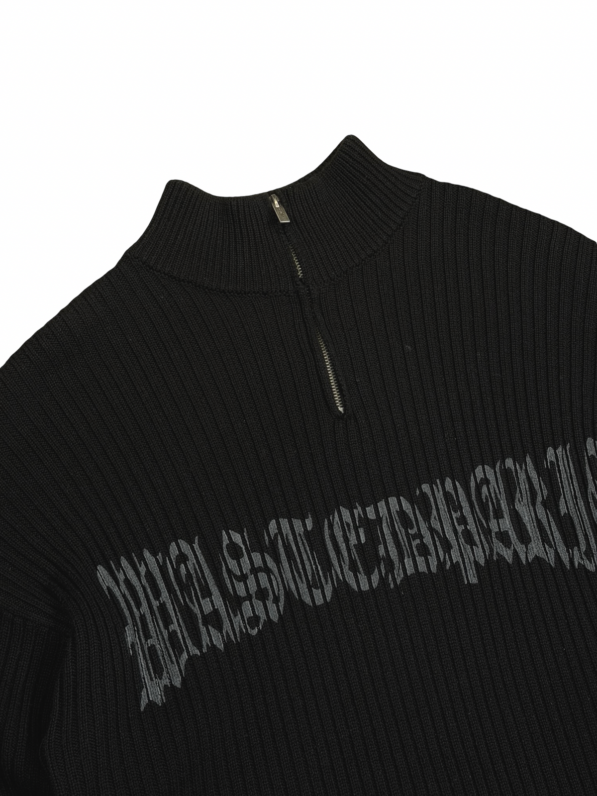 Wasted Paris halfzip knit peysa L