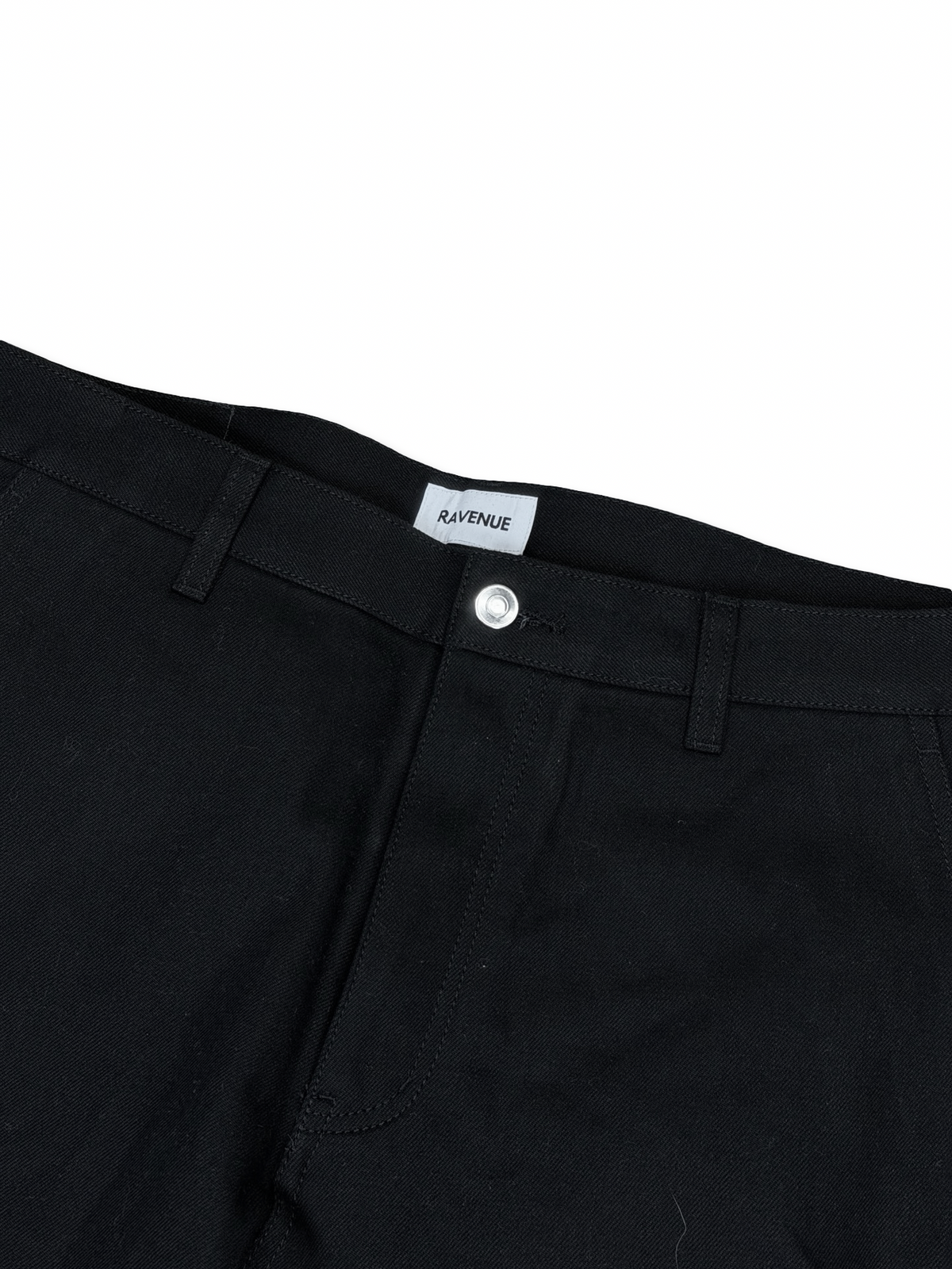 Revenue Helsinki svartar loose-bootcut gallabuxur L