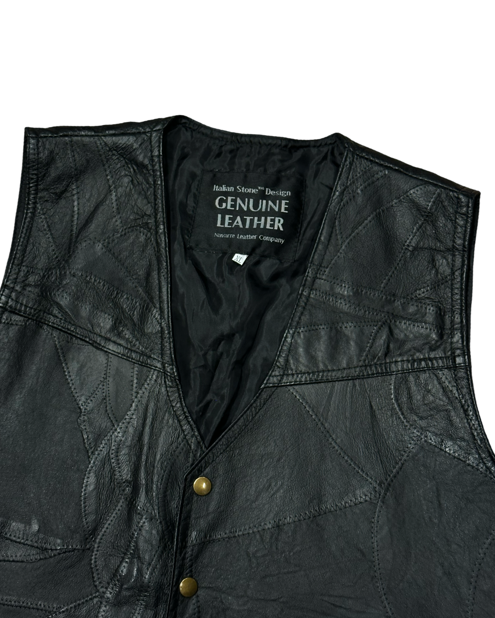 Leðurvesti XL (Fittar L)