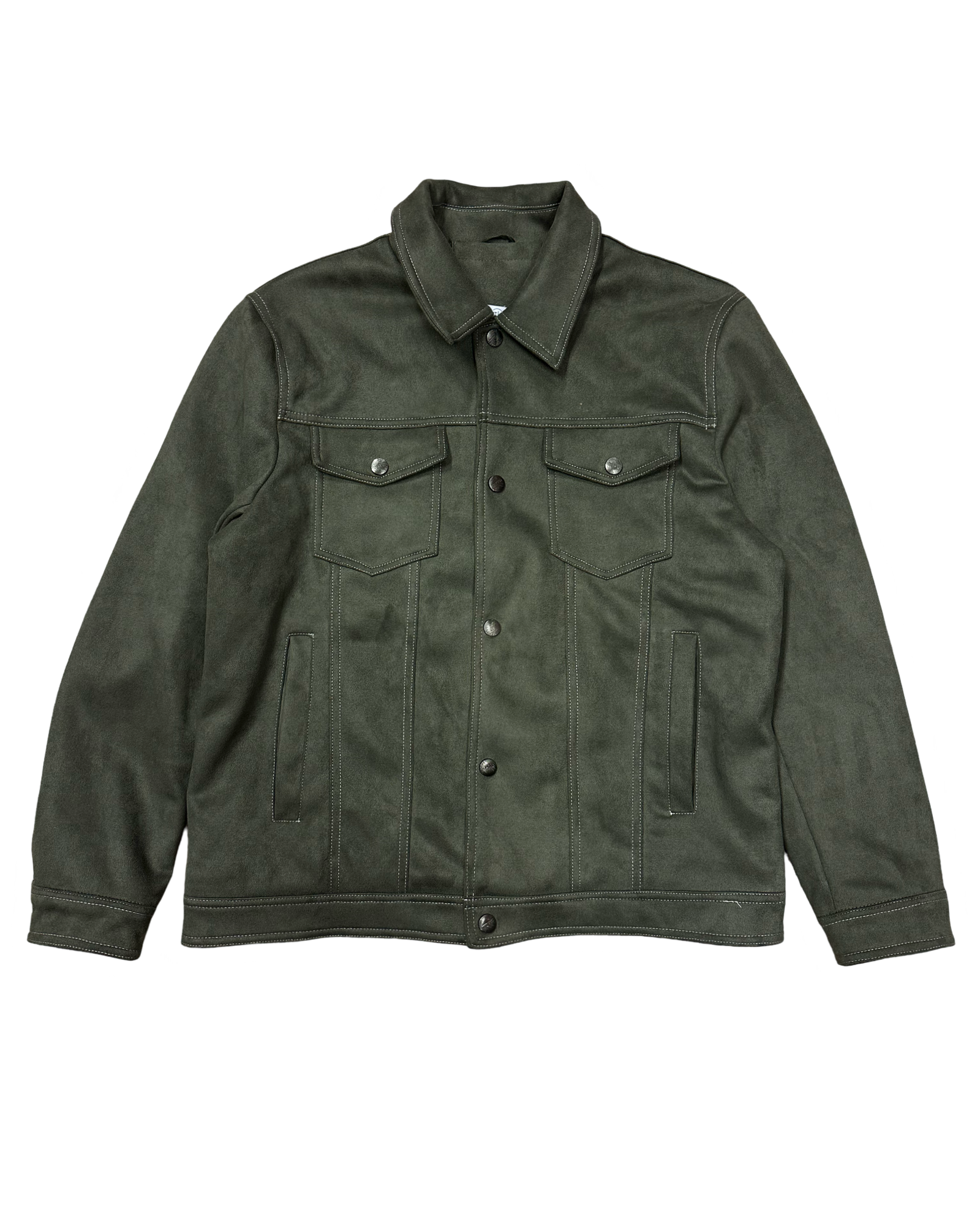 Grænn trucker jakki XL