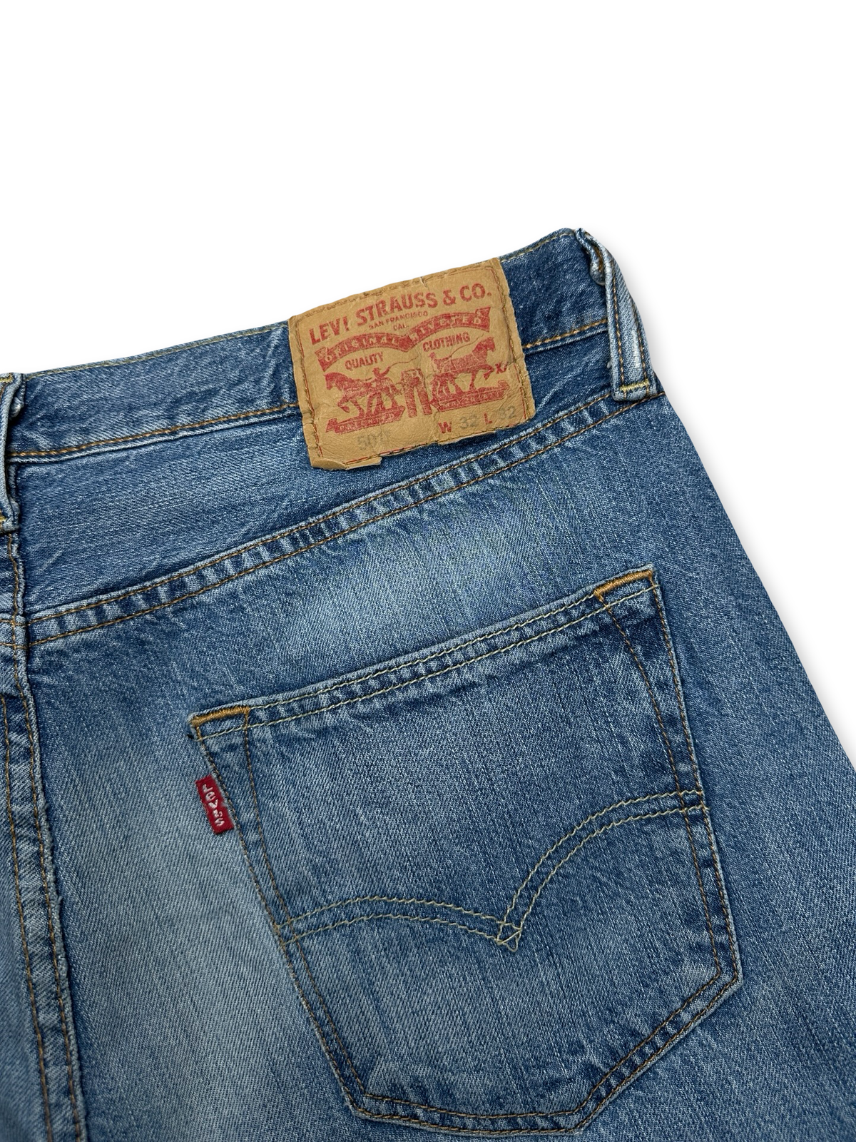 Levi's 501 vintage ljósbláar buxur fittar 31/32