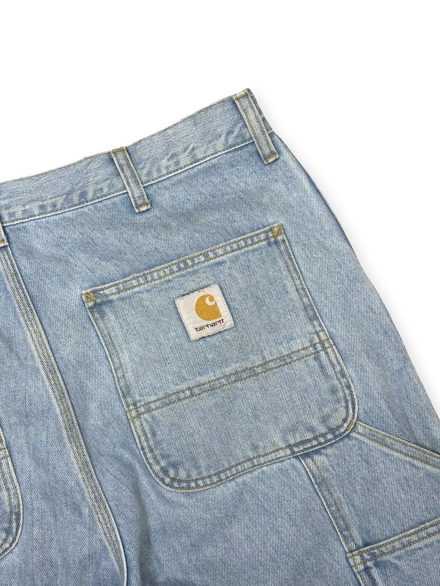 Carhartt ljósblár double knee buxur 33/32