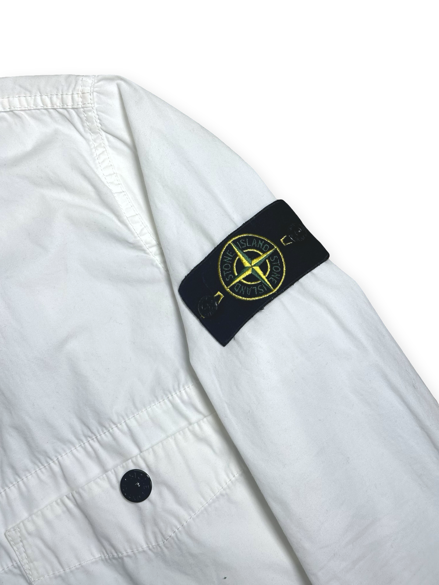 Stone Island hvítur skyrtujakki M