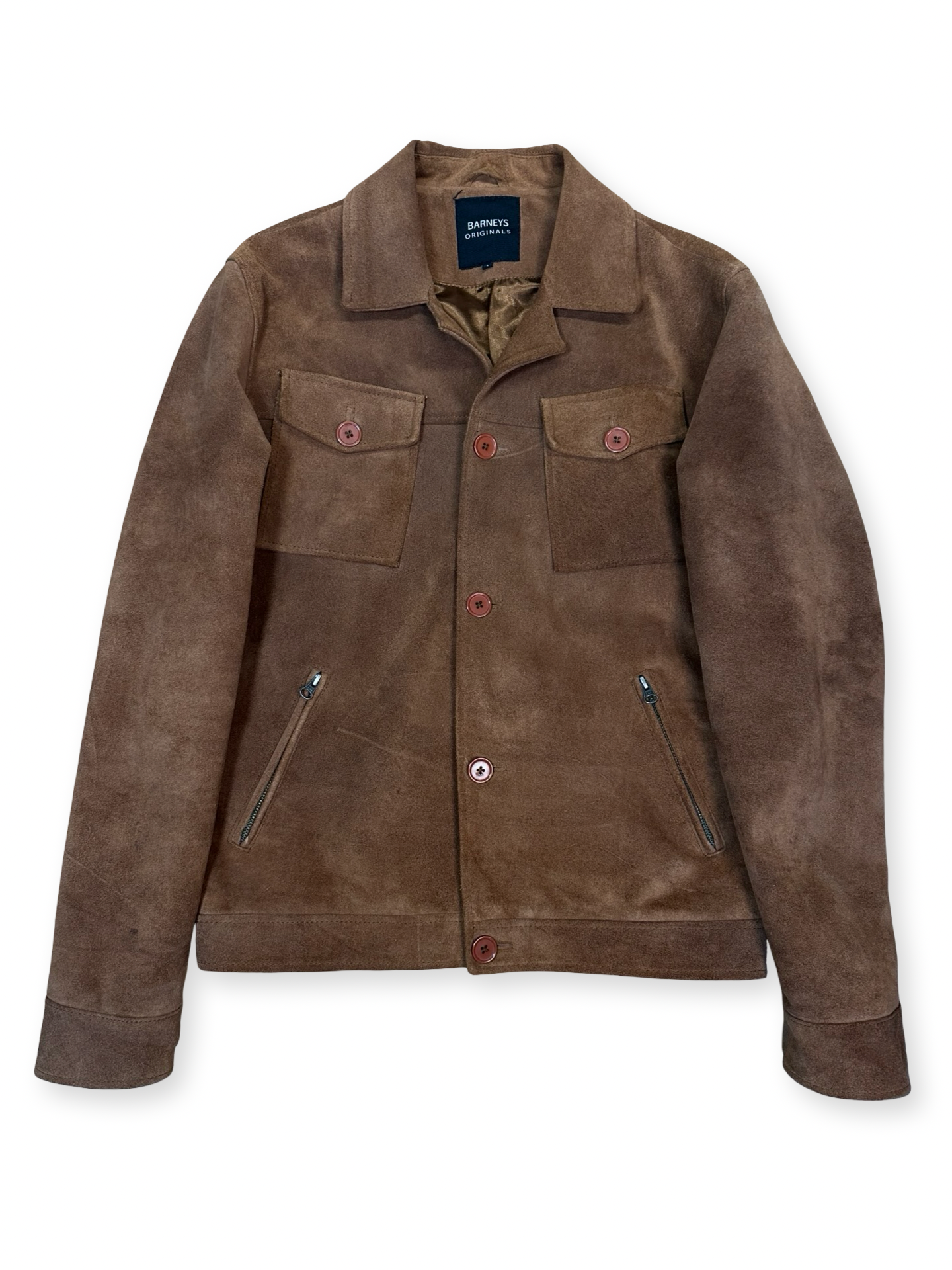 Vintage rúskinn leðurjakki L