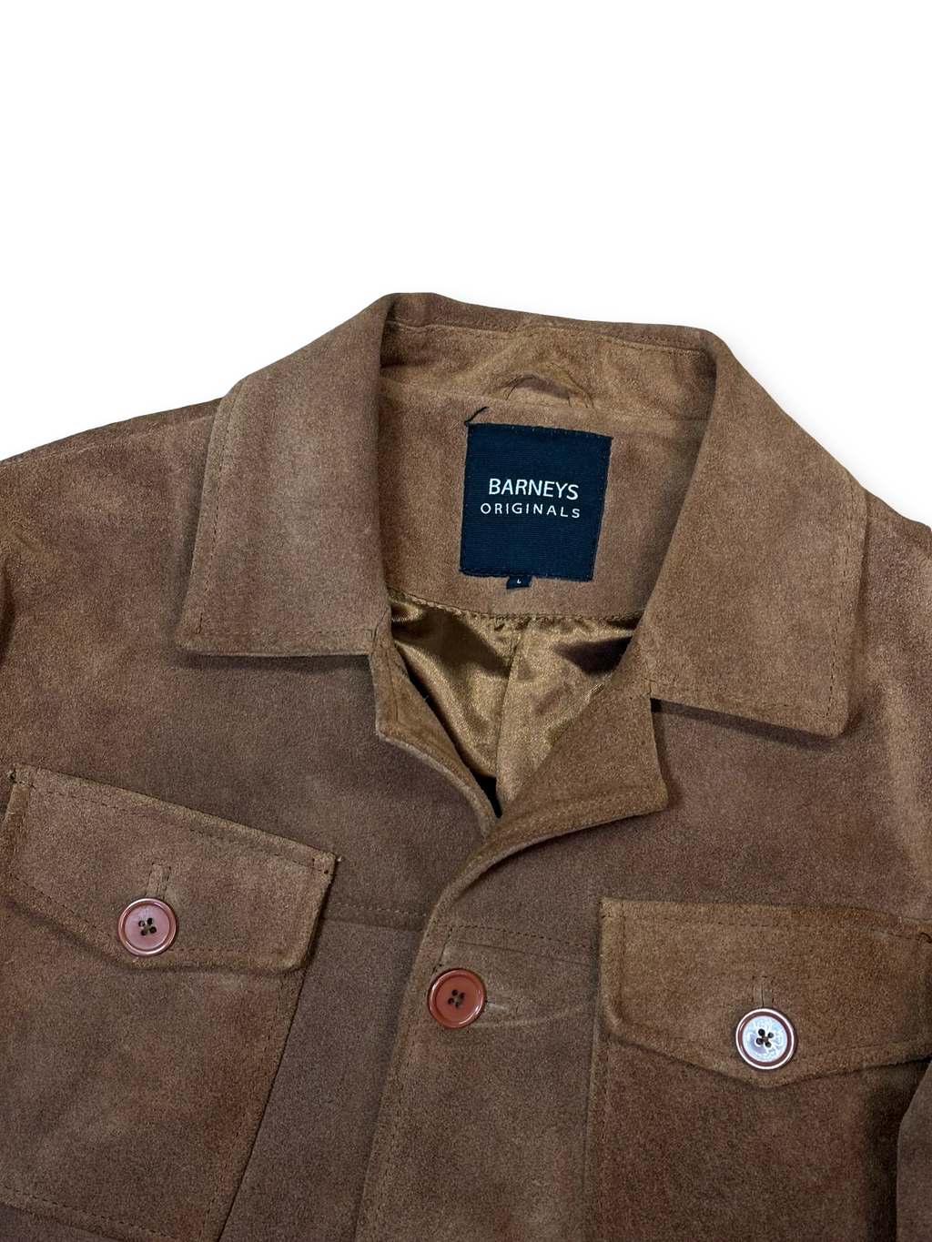 Vintage rúskinn leðurjakki L