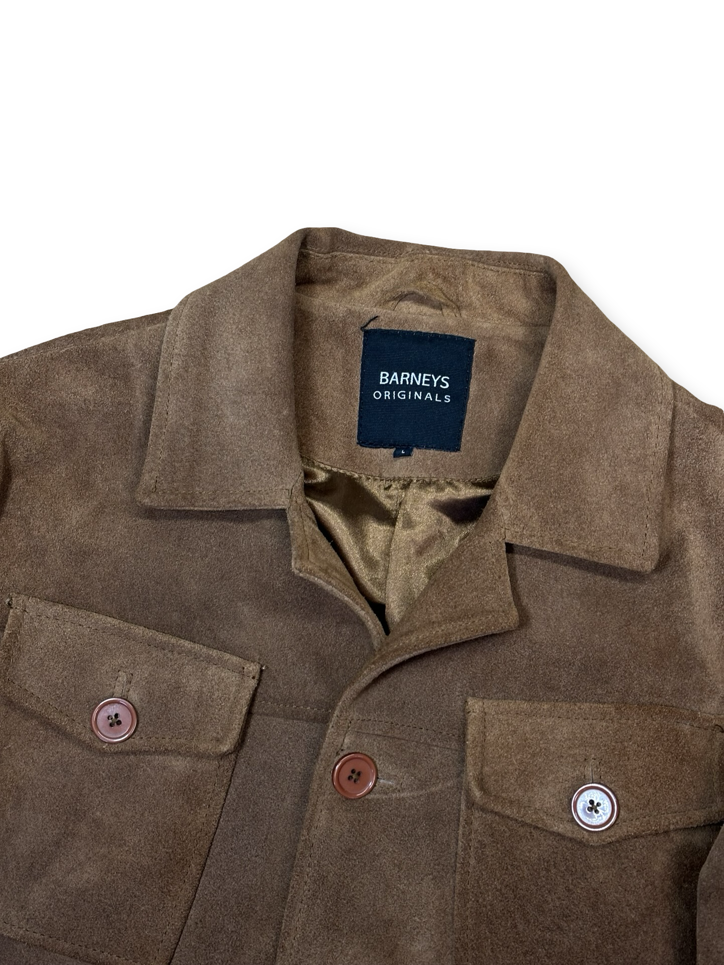 Vintage rúskinn leðurjakki L