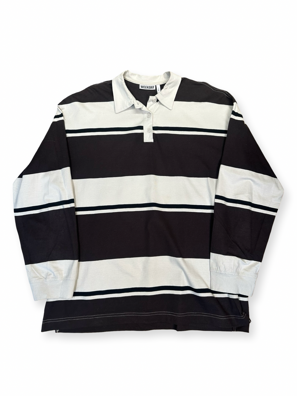 Weekday síðerma polobolur S fittar M