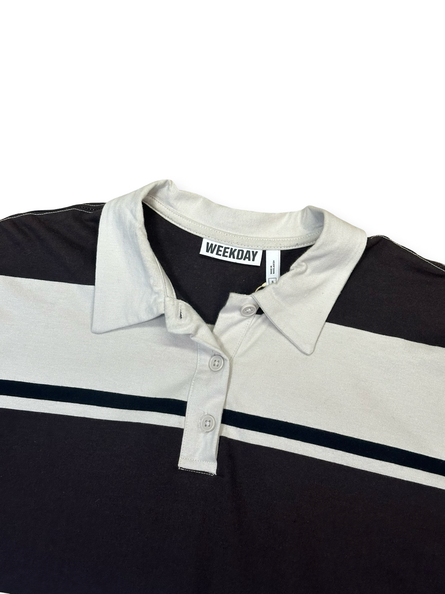 Weekday síðerma polobolur S fittar M