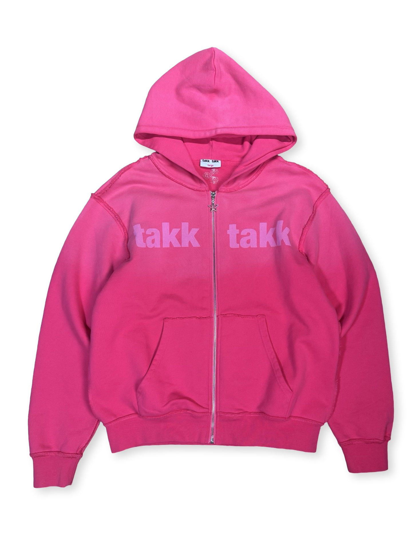 TakkTakk hettupeysa bleik L