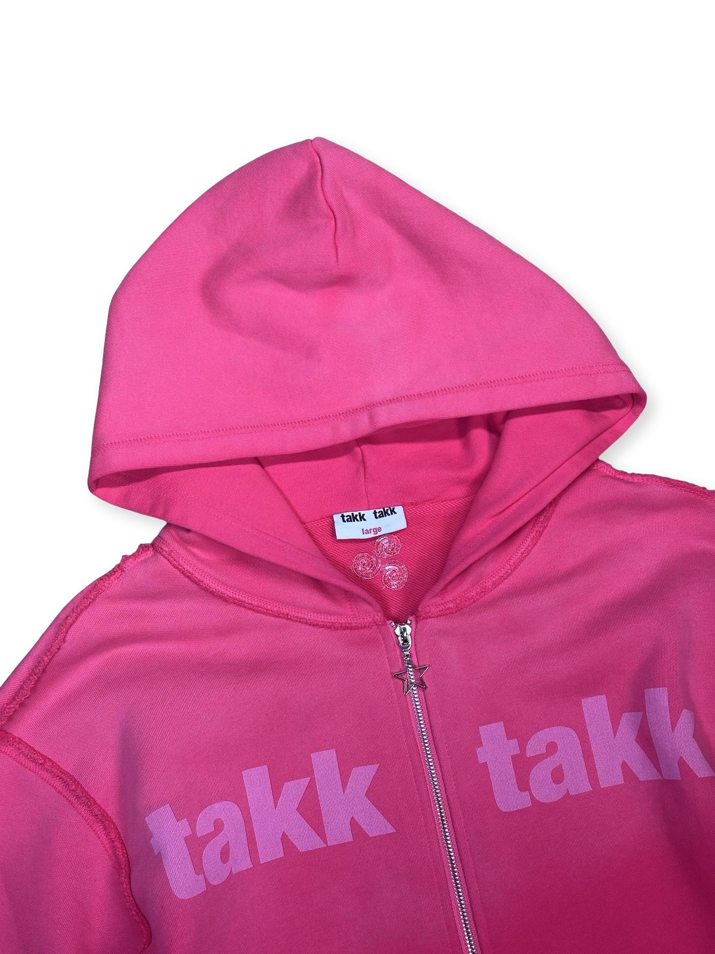 TakkTakk hettupeysa bleik L