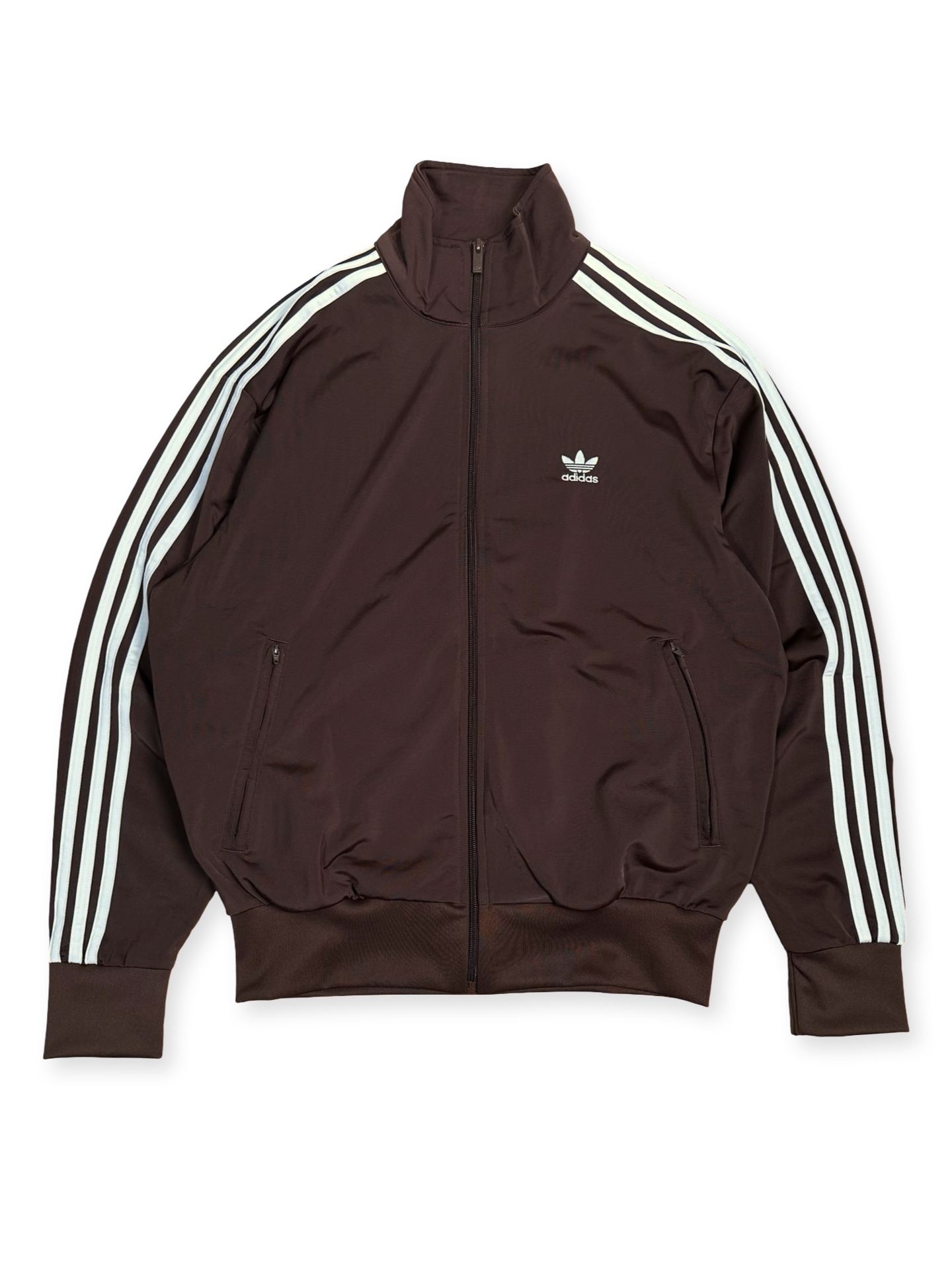 Adidas Original threestripe peysa brún M