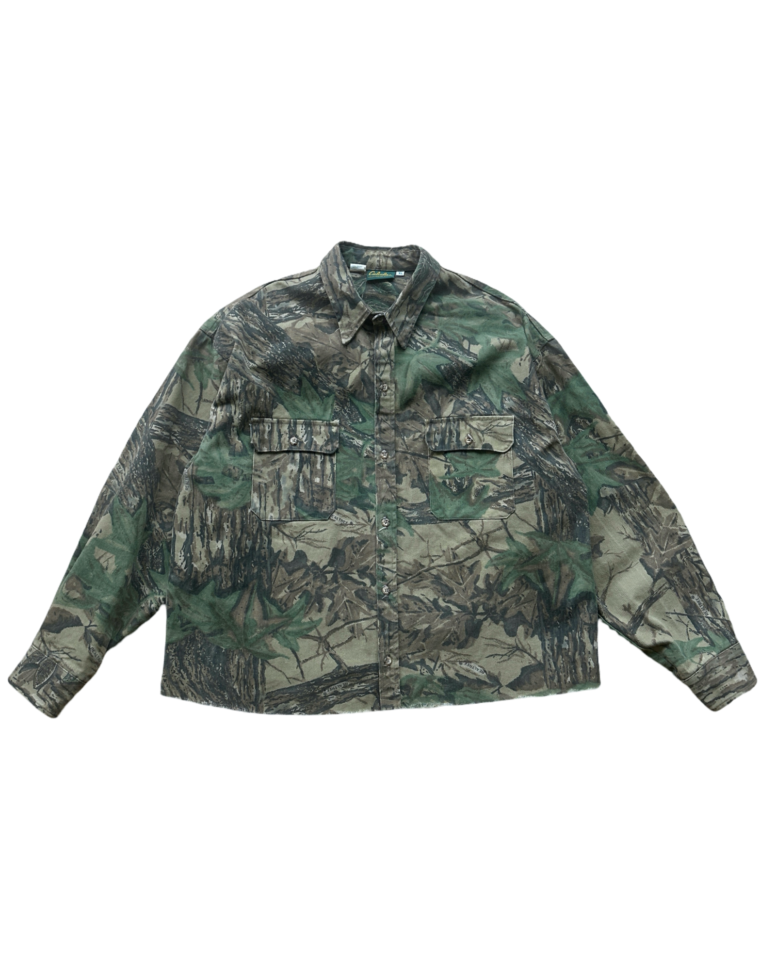 Canvas camo skyrta XL cropped